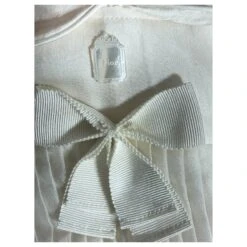 Baby Dior Robe De Baptême Cérémonie Blanc Cassé -ModeChic Magasin 121880 3