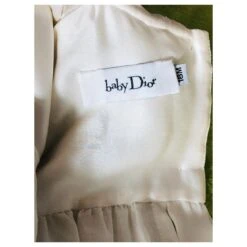Baby Dior Robe De Baptême Cérémonie Blanc Cassé -ModeChic Magasin 121880 5