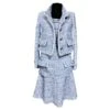 Chanel 12Veste + Robe En Tweed K $ Bleu