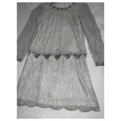 Rene Derhy Robe Fille Argenté Gris -ModeChic Magasin 144423 4