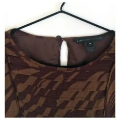 Marc By Marc Jacobs Robe Imprimée Plissée Kaki -ModeChic Magasin 175985 3