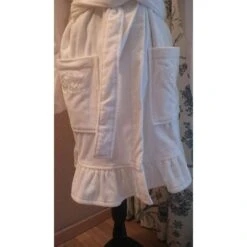 La Perla Morning Robe / Bathrobe Blanc -ModeChic Magasin 18422 3