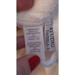 La Perla Morning Robe / Bathrobe Blanc -ModeChic Magasin 18422 5