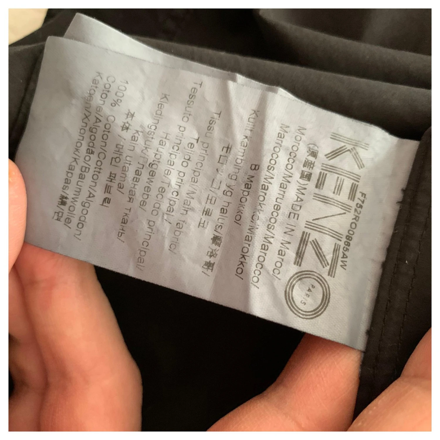 Kenzo Robe En Popeline De Coton Noire 5 Kenzo Robe En Popeline De Coton Noire – Image 5