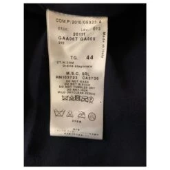 Giorgio Armani Robe Bleu Marine à Sequins Brodés -ModeChic Magasin 250199 6