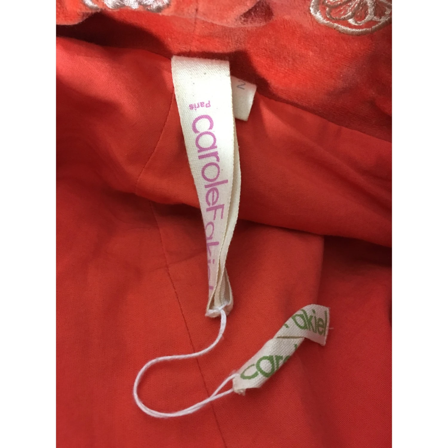 Autre Marque Manteau Robe Carole Fakiel Orange 6 Autre Marque Manteau Robe Carole Fakiel Orange – Image 6