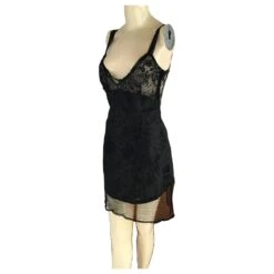 Robe Nuisette Versace Jean Couture Noir -ModeChic Magasin 262082 6