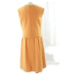 Chanel Robe CC En Laine Orange Moyenne -ModeChic Magasin 298368 3