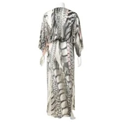 Roberto Cavalli Robe Longue Imprimée Noir -ModeChic Magasin 301298 3