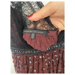 Alessandro Dell'Acqua Robe Alessandro Dell’aqua Bordeaux -ModeChic Magasin 368340 3