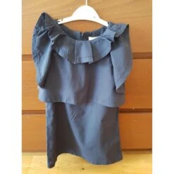 Chloé Robe Fille Bleu Marine -ModeChic Magasin 37612 4