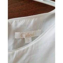 Chloé Robe Fille Blanc -ModeChic Magasin 37613 3
