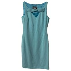 Boutique Moschino Ensemble Robe Et Blazer En Triacétate Bleu -ModeChic Magasin 378757 4