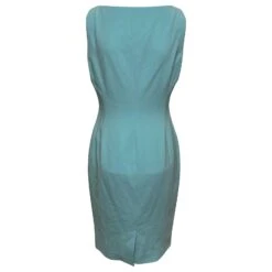 Boutique Moschino Ensemble Robe Et Blazer En Triacétate Bleu -ModeChic Magasin 378757 7