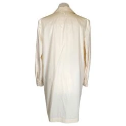 Robe Fendi En Coton Crème Avec Poches Plissées Blanc Écru -ModeChic Magasin 399310 3