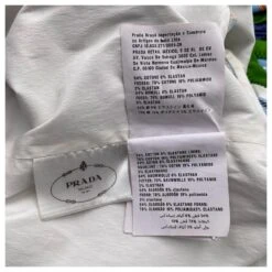 Robe Prada à Imprimé Cactus & Sombrero Sur Coton Bleu -ModeChic Magasin 401692 4