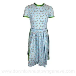 Robe Prada à Imprimé Cactus & Sombrero Sur Coton Bleu -ModeChic Magasin 401692 7