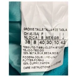 Boléro Et Robe Max Mara En Soie Bleue -ModeChic Magasin 411964 5