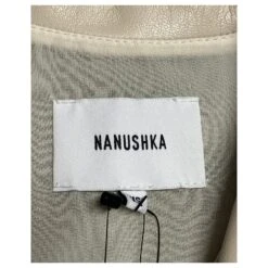 Nanushka Sharma - Robe Mi-longue Sans Manches à Ceinture En Similicuir Beige -ModeChic Magasin 412443 3