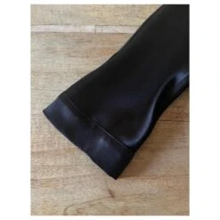 Autre Marque Tunique Ou Mini Robe Soie Satin Noire CFOC - T. 1- Neuve -ModeChic Magasin 442818 4