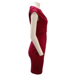 Diane Von Furstenberg Robe Marchona En Viscose Rouge -ModeChic Magasin 466332 2