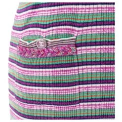 Robe Chanel En Maille Rayée Rose & Verte Multicolore -ModeChic Magasin 474347 5
