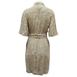 Equipment Axelle Robe En Crêpe Imprimée à Ceinture En Viscose Multicolore Gris 9 Equipment Axelle Robe En Crêpe Imprimée à Ceinture En Viscose Multicolore Gris -ModeChic Magasin 477735 4