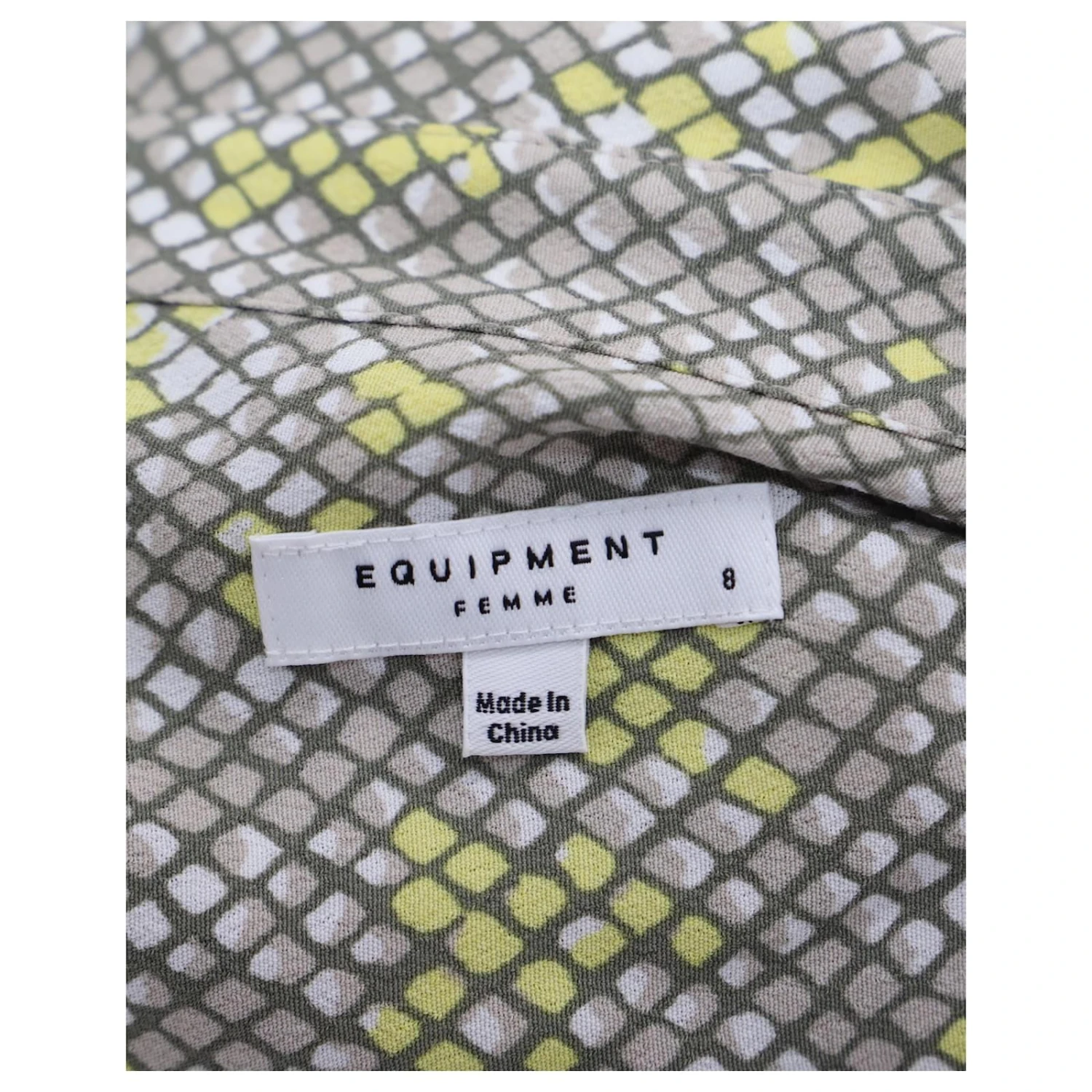 Equipment Axelle Robe En Crêpe Imprimée à Ceinture En Viscose Multicolore Gris 5 Equipment Axelle Robe En Crêpe Imprimée à Ceinture En Viscose Multicolore Gris – Image 5