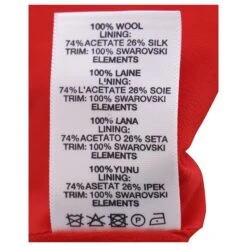 Christopher Kane Mini Robe Ornée De Cristaux En Laine Rouge -ModeChic Magasin 490431 4