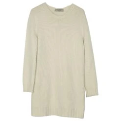 Robe En Maille Valentino En Cachemire Crème Blanc Écru -ModeChic Magasin 490489 5