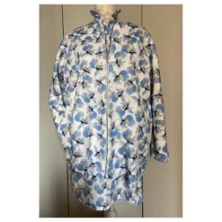 Ensemble Robe Manteau COS Blanc Bleu Jaune -ModeChic Magasin 492141 5