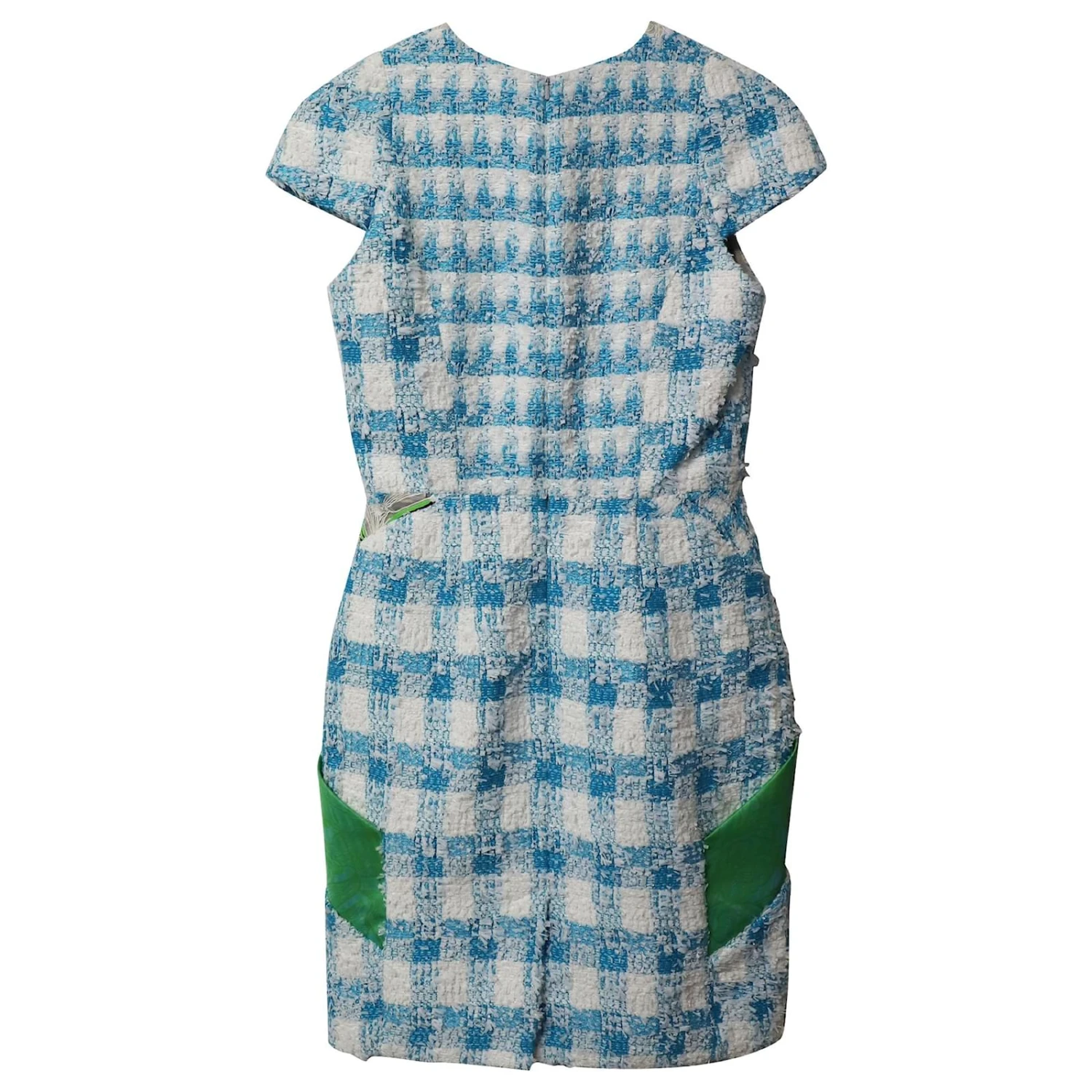 Robe Peter Pilotto Volt Tweed En Nylon Bleu Multicolore 4 Robe Peter Pilotto Volt Tweed En Nylon Bleu Multicolore – Image 4