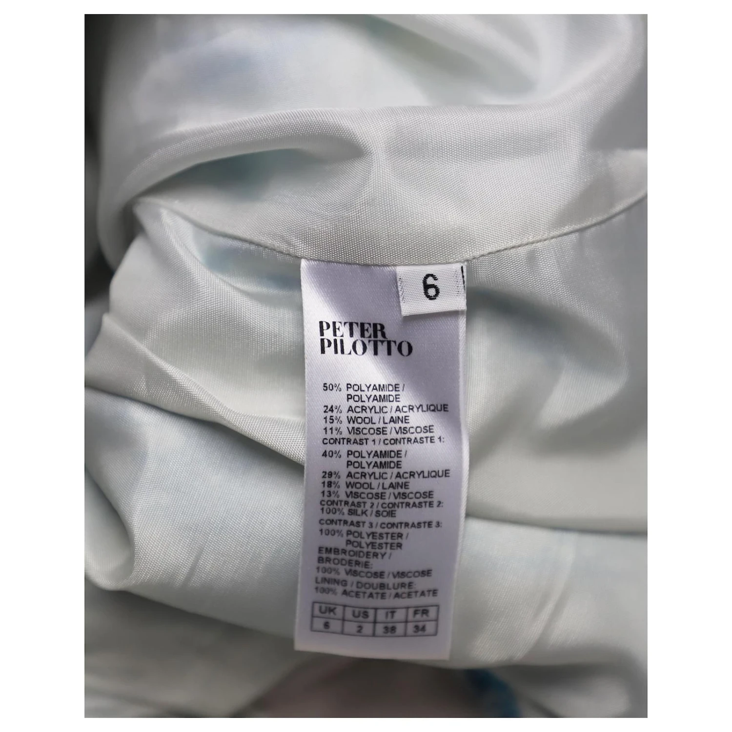 Robe Peter Pilotto Volt Tweed En Nylon Bleu Multicolore 8 Robe Peter Pilotto Volt Tweed En Nylon Bleu Multicolore – Image 8