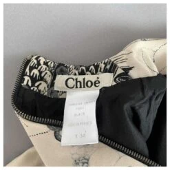 Chloé AUTOMNE 2007 RTW Secret Garden Robe Trapèze En Laine 40 Fr Multicolore -ModeChic Magasin 509173 10