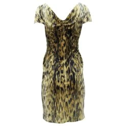 Robe Roberto Cavalli Imprimé Léopard En Nylon Jaune 8 Robe Roberto Cavalli Imprimé Léopard En Nylon Jaune -ModeChic Magasin 519635 3