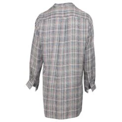 Joseph Robe Chemise à Carreaux à Manches Longues En Soie Multicolore -ModeChic Magasin 523310 2