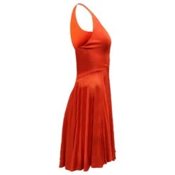 Ralph Lauren Collection Robe Dos Nu En Viscose Orange 6 Ralph Lauren Collection Robe Dos Nu En Viscose Orange -ModeChic Magasin 530048 3