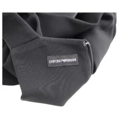 Emporio Armani Robe Droite Sans Manches En Crêpe En Viscose Noire -ModeChic Magasin 530710 5