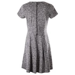 Michael Kors Robe En Maille En Viscose Noire Et Blanche -ModeChic Magasin 530768 3