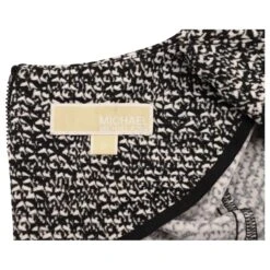 Michael Kors Robe En Maille En Viscose Noire Et Blanche -ModeChic Magasin 530768 4