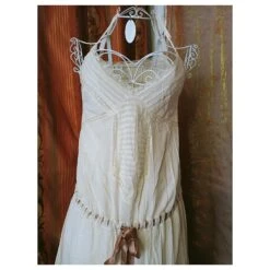 Robe Longue Maje Beige -ModeChic Magasin 544341 3