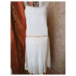 Robe Longue Maje Beige -ModeChic Magasin 544341 6