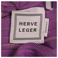 Herve Leger Purple Bandage Bodycon Sans Manches Mini Longueur Robe Taille M Violet -ModeChic Magasin 545336 3