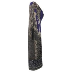 Robe Etro En Imprimé Géométrique Violet à Manches Longues -ModeChic Magasin 547811 3