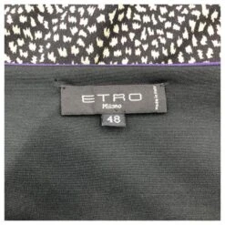 Robe Etro En Imprimé Géométrique Violet à Manches Longues -ModeChic Magasin 547811 4