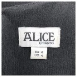 Autre Marque Alice By Temperley Robe Ajustée En Noir Avec Des Côtés Croisés 8 Autre Marque Alice By Temperley Robe Ajustée En Noir Avec Des Côtés Croisés -ModeChic Magasin 553648 4