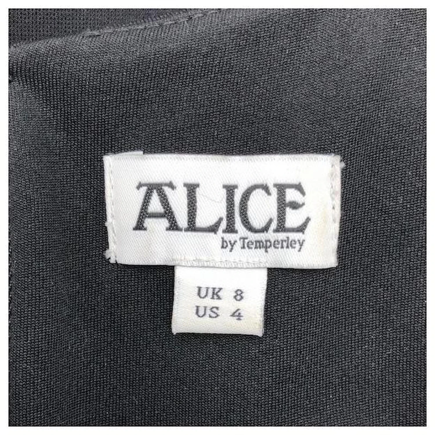 Autre Marque Alice By Temperley Robe Ajustée En Noir Avec Des Côtés Croisés 4 Autre Marque Alice By Temperley Robe Ajustée En Noir Avec Des Côtés Croisés – Image 4