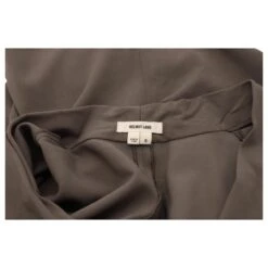 Helmut Lang Robe à Mancherons Torsadée Sur Le Devant En Laine Grise -ModeChic Magasin 567723 4