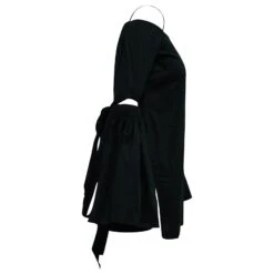 Mini Robe Ellery à épaules Dénudées En Coton Noir 7 Mini Robe Ellery à épaules Dénudées En Coton Noir -ModeChic Magasin 570559 3