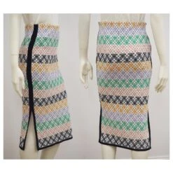 Robe Midi à Rayures Multicolores Maison Scotch Taille 1 -ModeChic Magasin 572622 3